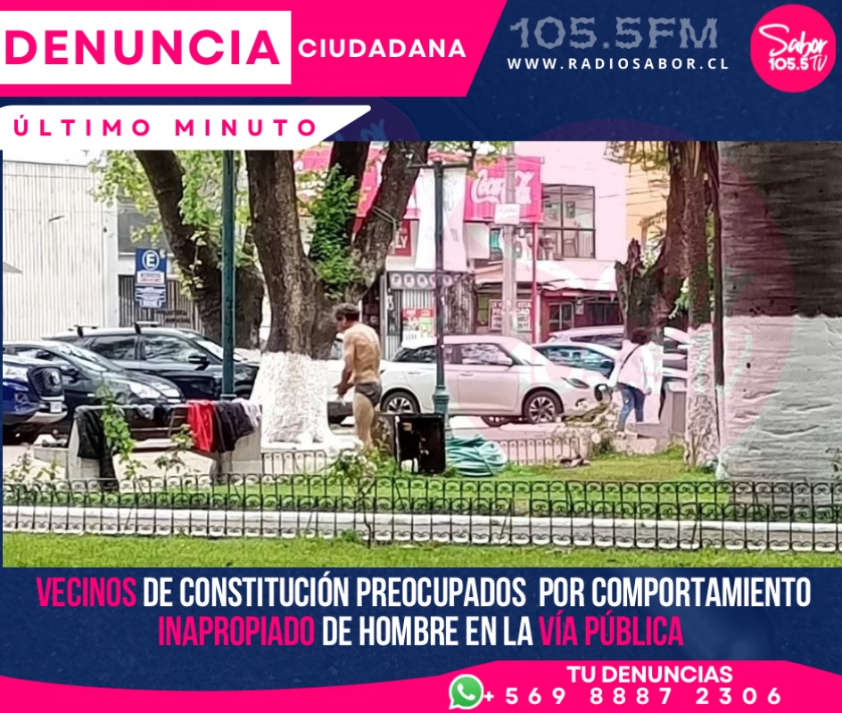 🚨 ALERTAN SOBRE CONDUCTAS INADECUADAS Y SITUACIONES DE ACOSO HACIA MUJERES EN DISTINTOS SECTORES DE CONSTITUCIÓN A través de una denuncia ciudadana, vecinos han…